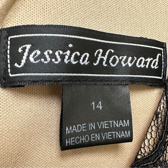 Black Lace Dress Cocktail Size 14 Wedding Guest Classy Office Siren - Picture 3 of 12